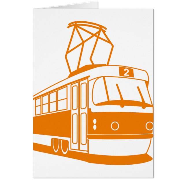 Transporte de tranvía eléctrico (Frente)