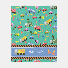 Transporte Verde azulado. Manta de forro polar