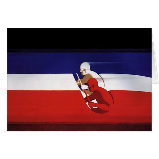 Transporte vintage, coches de carreras patrióticos (Anverso (Horizontal))