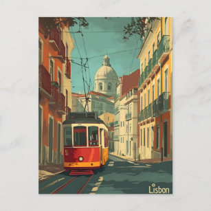 Tranvía de Lisboa: postal antigua con encanto