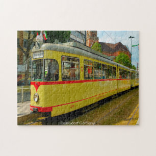 Tranvía Düsseldorf Alemania. Rompecabezas
