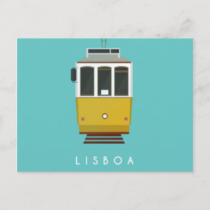 Tranvía postal de Lisboa