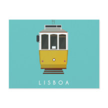 Tranvía postal de Lisboa