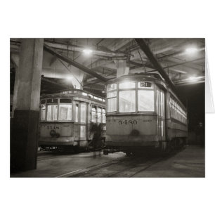 Tranvías en la Terminal, 1943