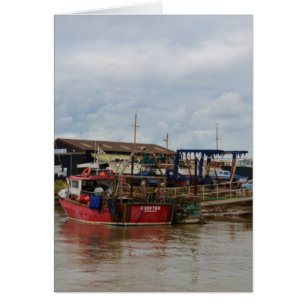 Trasero de barcos de pesca