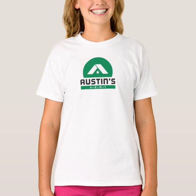 Trasero "valiente y fuerte" de la camiseta echada (Anverso)