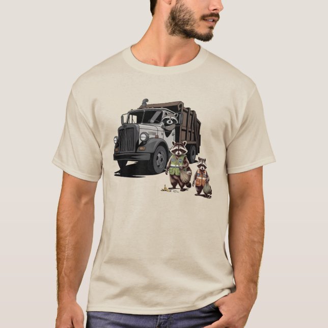 Trash Pandas: camiseta del camión de basura (Anverso)