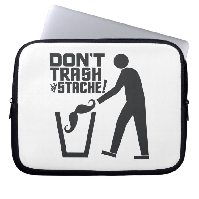Trash Stache funda para portátil (Frente)