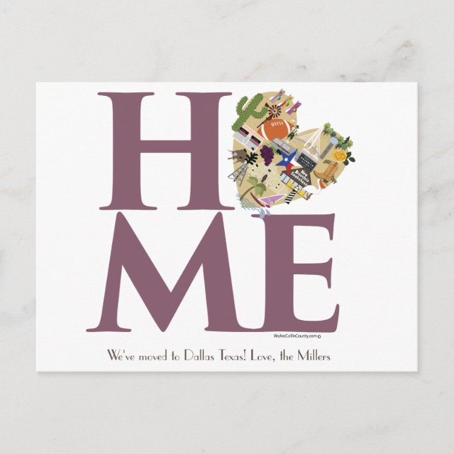 Trasladado a la postal de Texas (Anverso)