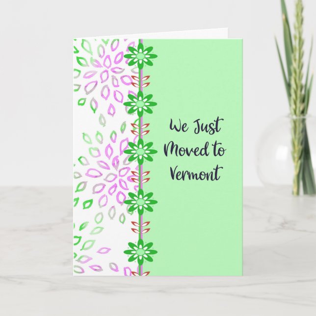 Trasladado a la tarjeta de Invitación Vermont (Anverso)
