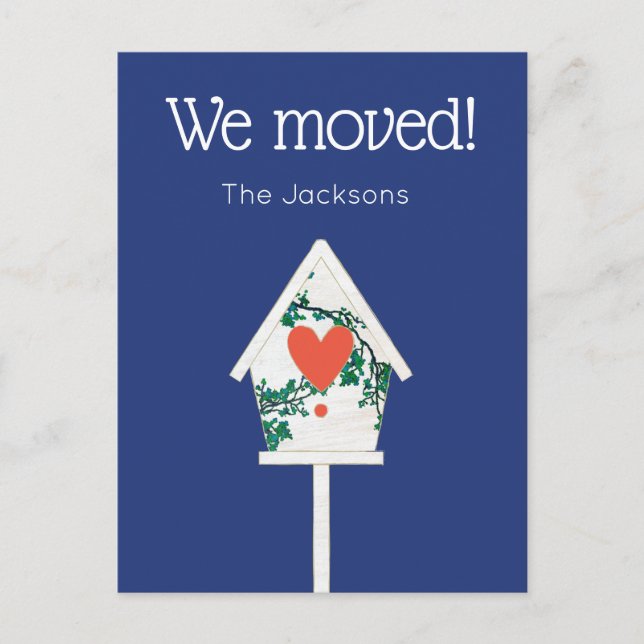 Trasladamos la postal de la casa de pájaros (Anverso)