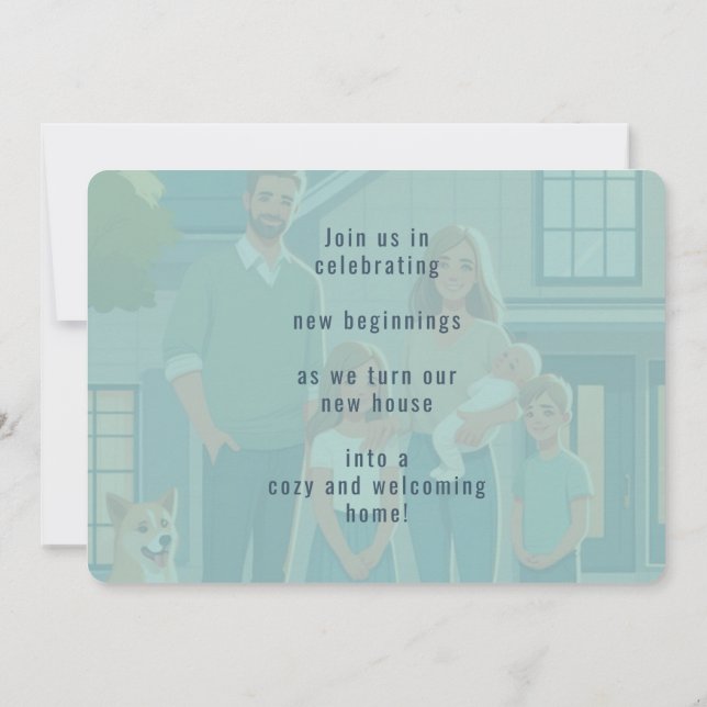 Trasladarse a una nueva invitación para el calenta (Reverso)