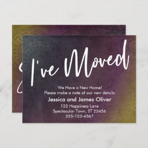 Trasladé una tarjeta gráfica multicolor Grunge Bur