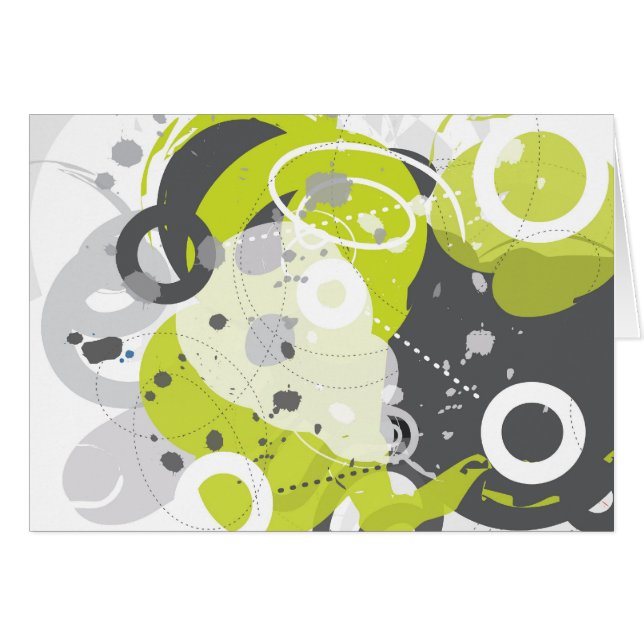 Trasto - tarjeta abstracta Retro-Moderna (Anverso (Horizontal))