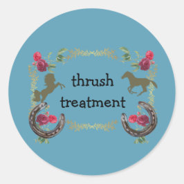 tratamiento de empuje PEGATINA DE LA RONDA CLÁSICA