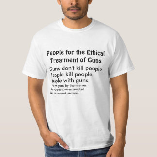 Tratamiento ético de la camiseta de los armas