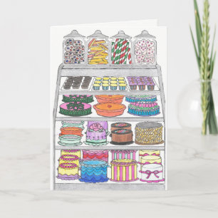 Tratamientos dulces con tarjeta de cumpleaños Fund