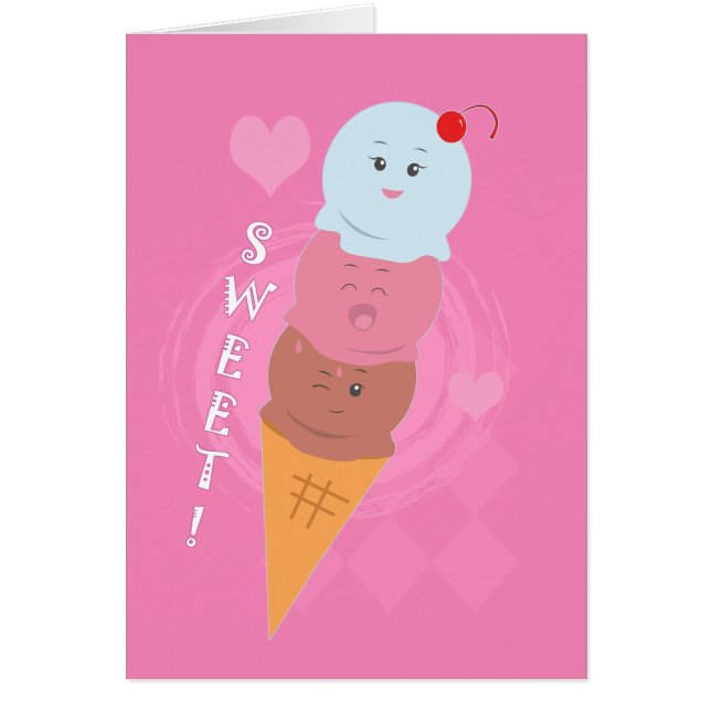 Tratamientos dulces - ¡helado de cono! (Frente)