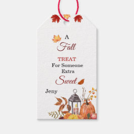 Trato de otoño para alguien dulce etiqueta de rega
