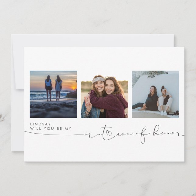 Trato de ser mi atrón de honor tres fotos (Anverso)