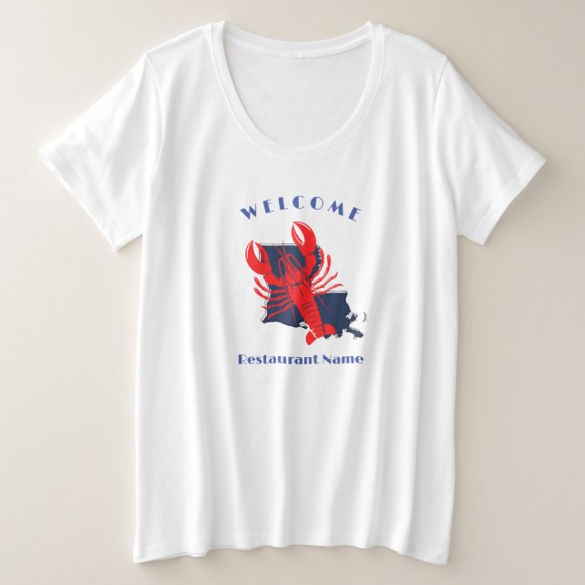 Trato moderno cangrejo de río rojo Louisiana nombr (Anverso del diseño)