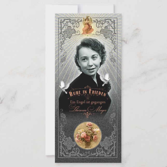 Trauerkarte Mama - Rackcard (Anverso)