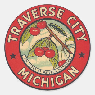 Traverse City, Michigan - Pegatina