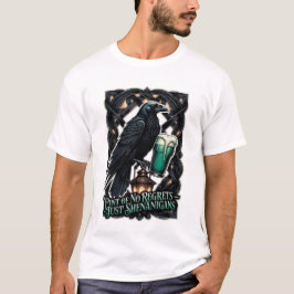 Travesuras de Cuervo Camiseta Pinta Esmeralda