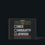 Travieso Amable Judío Santa Feo Navidad Janucá<br><div class="desc">Travieso Amable Judío Santa Feo Navidad Janucá</div>