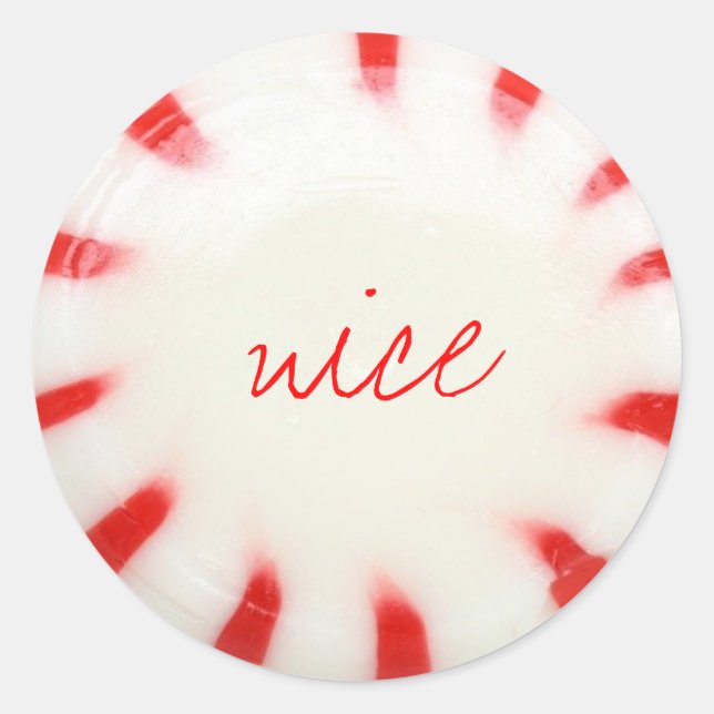 travieso o buen pegatina de vacaciones (Anverso)