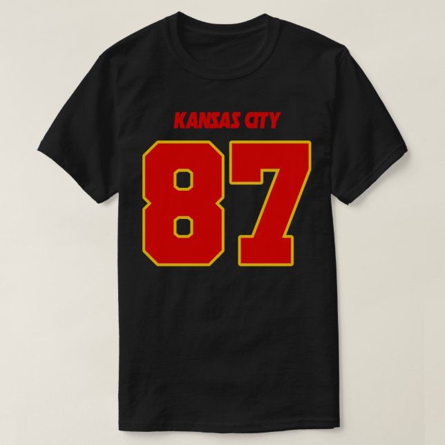 Travis Kelce Jersey FrontBack Print 1 (Diseño del anverso)