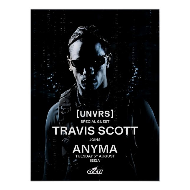 Travis Scott - Anyma - [UNVRS] Poster (Anverso)