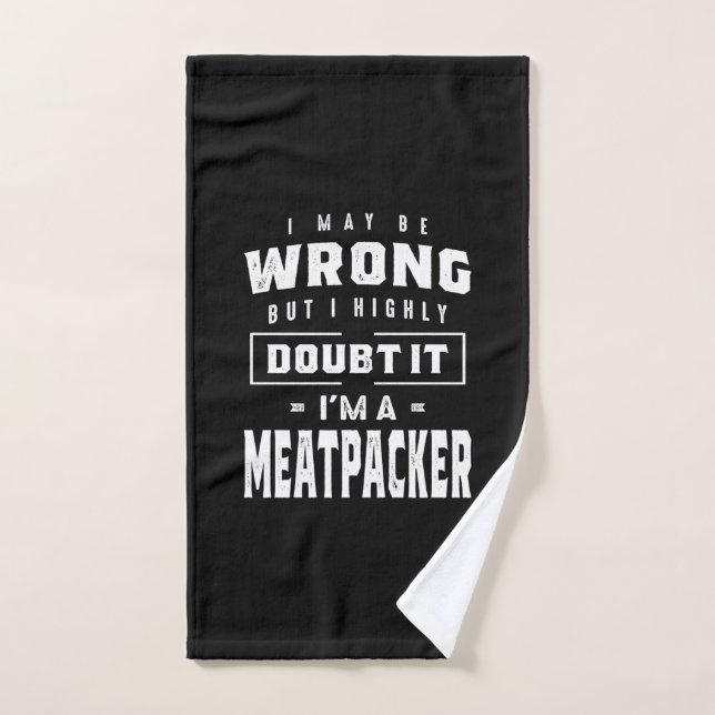 Trayectoria De Carne De Carne De Trabajo Tee Gift  (Toalla de mano)