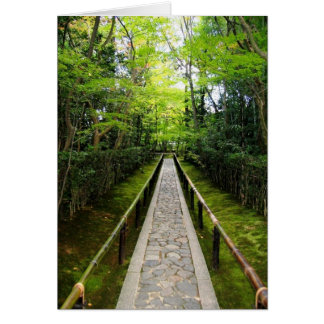 Trayectoria del jardín del zen