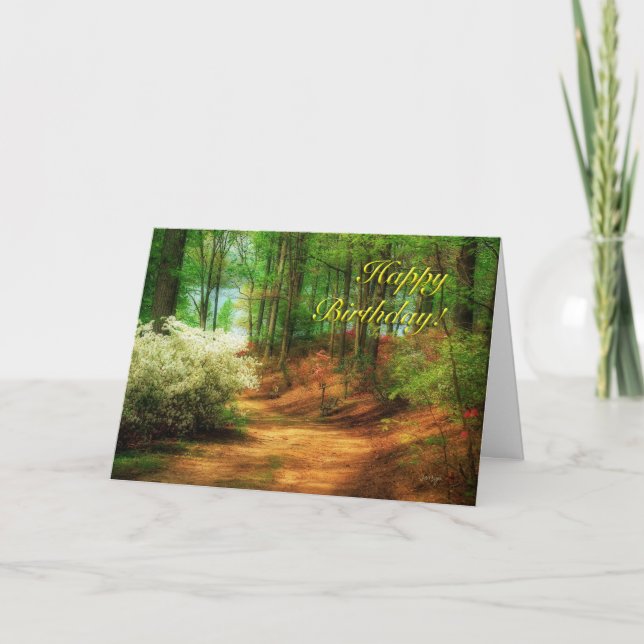 Trayectoria preferida - tarjeta de cumpleaños (Anverso)