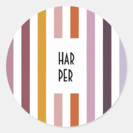 Trayectorias Echo Pegatinas redondos - Hues rosado