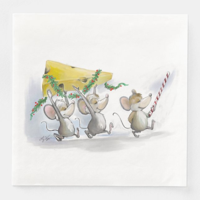 Trayendo la servilleta de papel de queso a los Nav (Anverso)