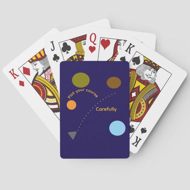 "Traza Tu Rumbo" Cartas Clásicas de Juego (Reverso)