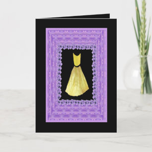 Trazado AMARILLO de bata y pURPLE de la invitación