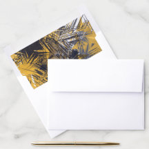 Trazador de líneas negro y amarillo del sobre del