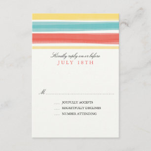 Trazas encantadoras RSVP de boda