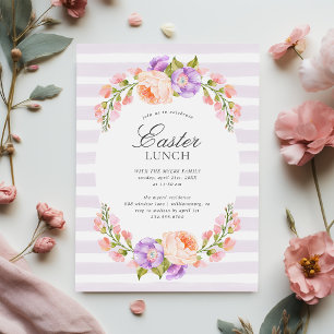 Trazo de Lilac y Bloom Invitación al almuerzo de P