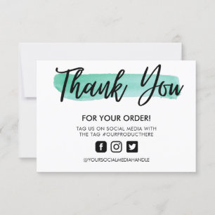 Trazo de pincel de acuarela Gracias por insertar m