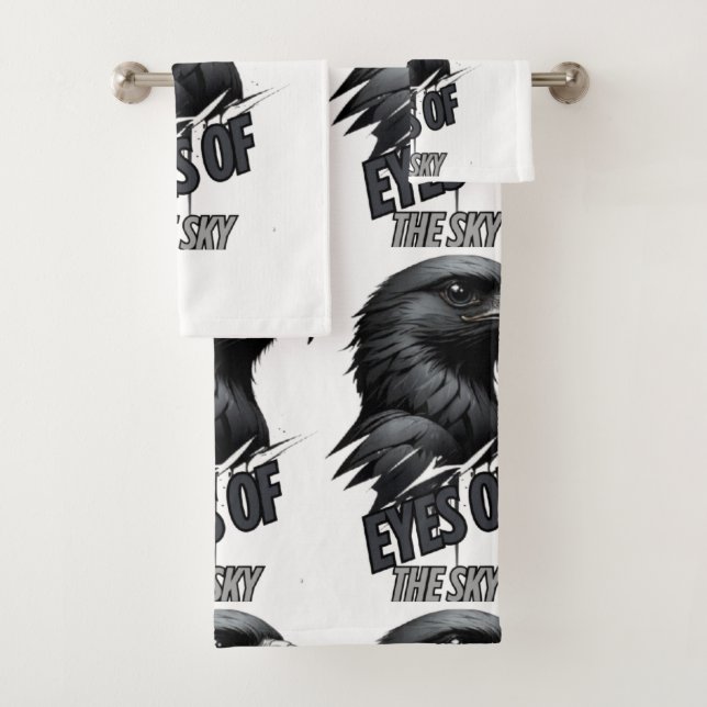 Trazo de tinta de águila blanca negra (In situ)