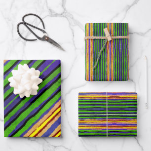 Trazos de papel para envolver regalos