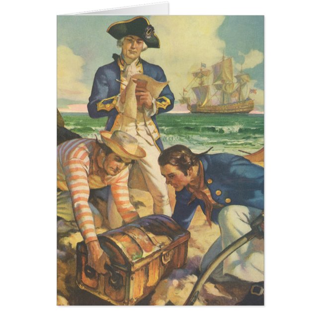 Treasure Island, piratas de venta de hadas de vint (Frente)