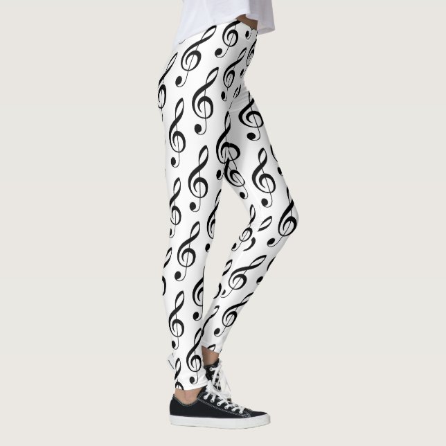 Treble Clef Musical Leggings (Derecha)