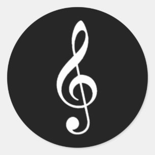 Treble Clef Pegatina
