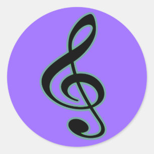 Treble Clef Pegatina