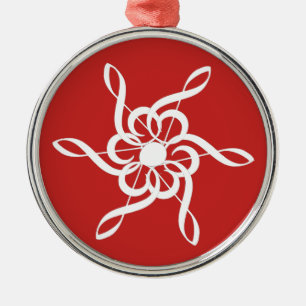 Treble Clef Snowflake Ornamento musical de Navidad